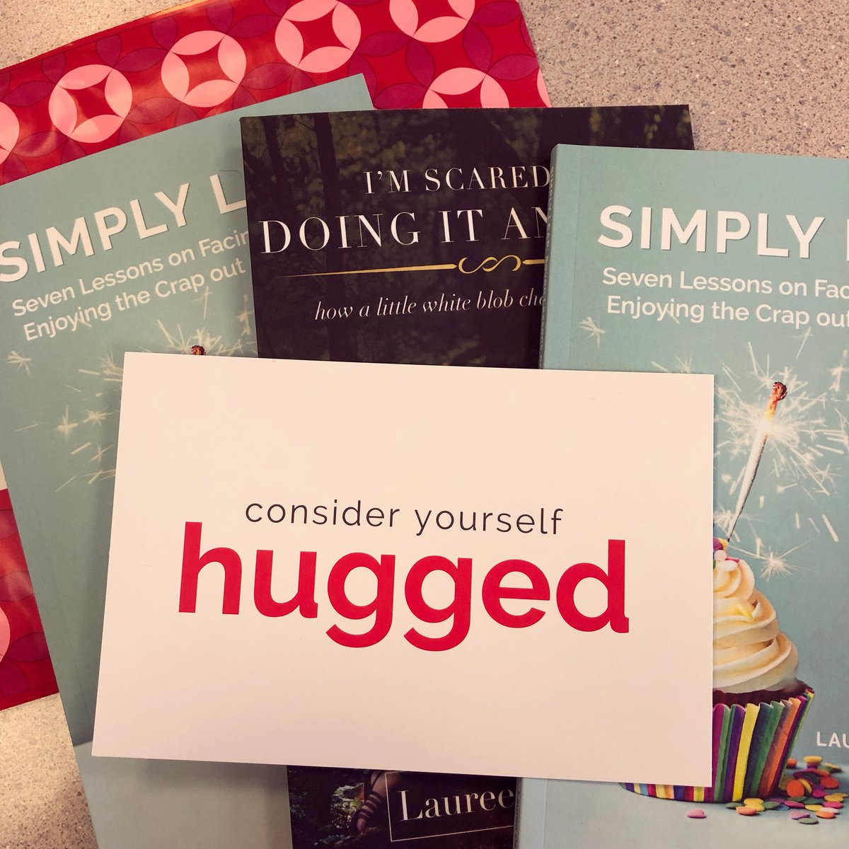 SimplyLeap's tweet photo. Speaking of #hugtour, I mailed book hugs to a kindred spirit today. I hope she feels how much I believe in her.
#simplyleap #authorlife #SendLove https://t.co/eqUBrnANsU