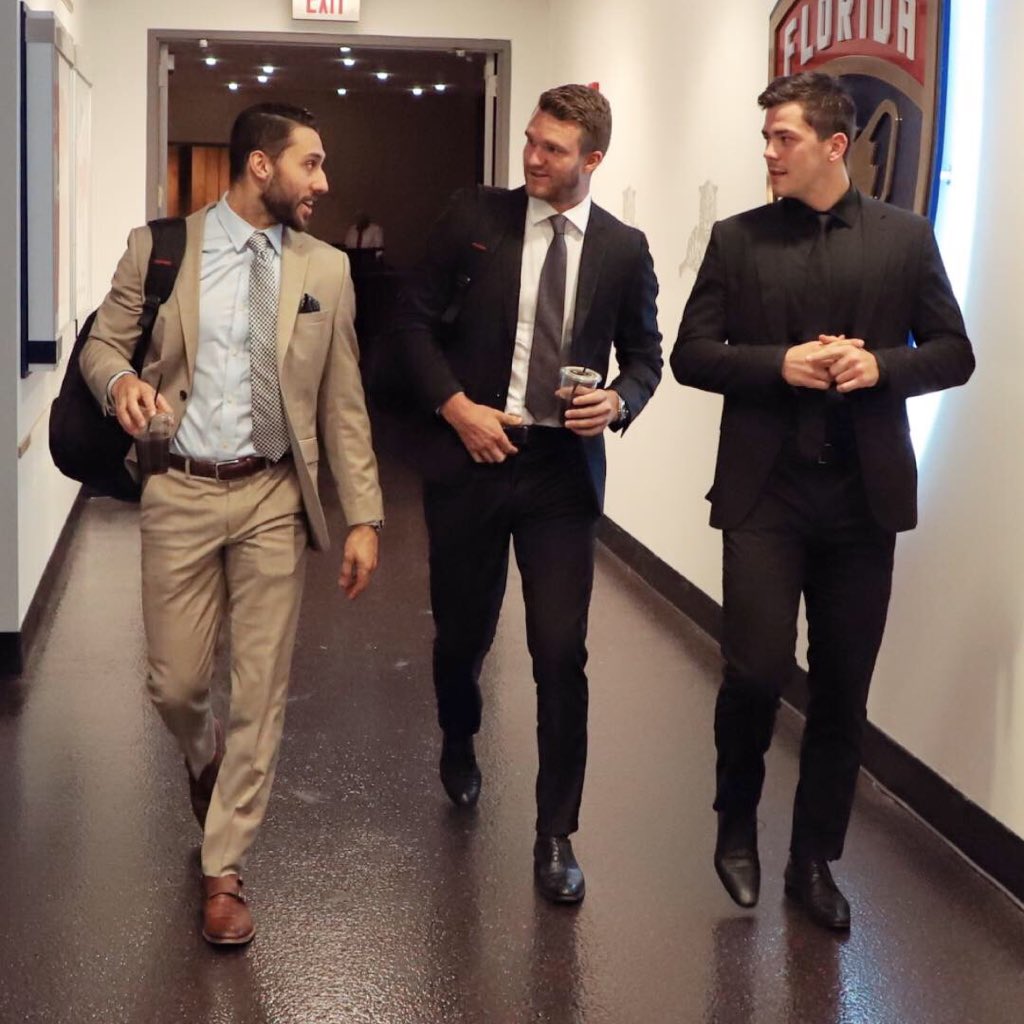 FlaPanthers's tweet photo. Some #WellDressedCats have arrived @thebbtcenter. 👀 https://t.co/32a24f7vo9