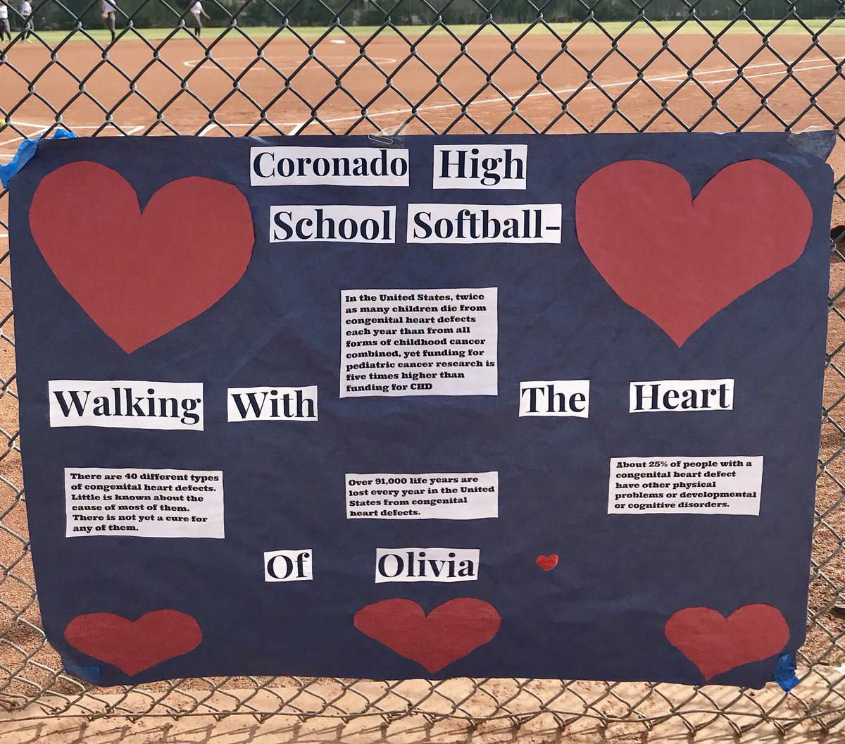 CHSCougarsSB's tweet photo. What an amazing day to be a Cougar! With the support of Green Valley Softball we raised over $1,000 to support Olivia Sosa and her fight with Congenital Heart Disease!! Hits for Hearts Game 2018⚾️🐾🐊💙❤️ @NFCAorg @nevadapreps  #cougarsoftball #hits4hearts https://t.co/sPtJs4INBT
