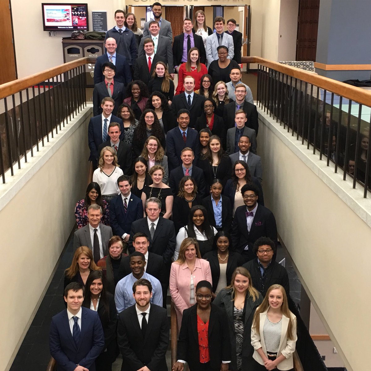 Congratulations to all of our newly initiated brothers! 💜💛💜#deltasigmapi