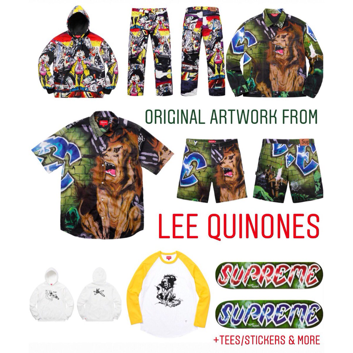 Supreme x Lee Quinones Going to drop as a full collaboration this 