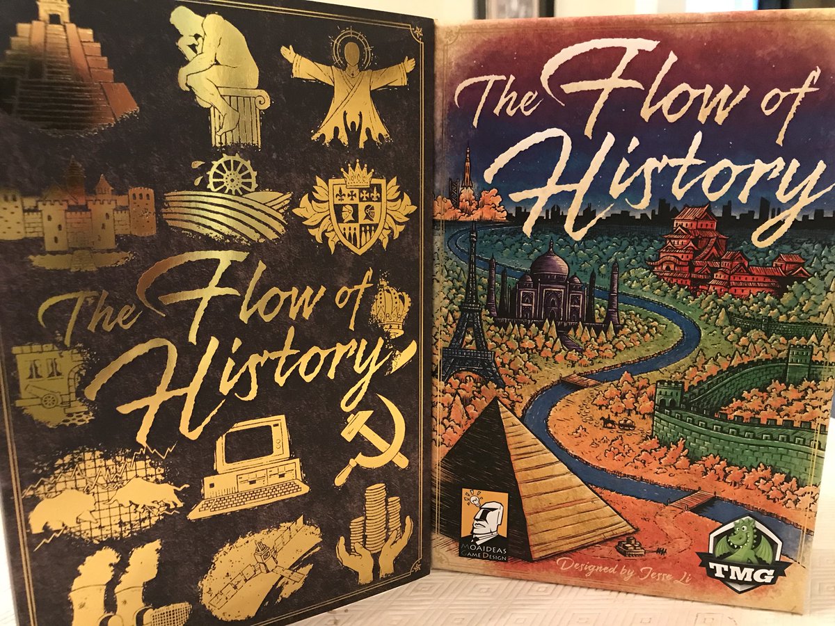 BoardGameGumbo's tweet photo. Got my copy of #TheFlowOfHistory from @TastyMinstrel and watching @GamingRulesVids how to video to prepare for Gumbo Game Night @PunchBoardMedia https://t.co/kWd5cYW3rN https://t.co/wAaE5Oku0N