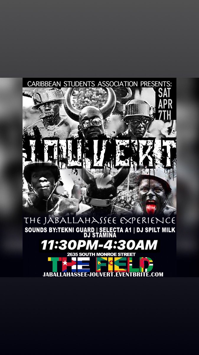 FAMU_CSA's tweet image. 🚨🚨TIME CHANGE 🚨🚨
Due to weather we are pushing Jouvert back an hour. Sorry for the inconvenience! We still ah go shell down tonight. We going allll night all fxcking night! 🤸🏾‍♀️💃🏽🤳🏾