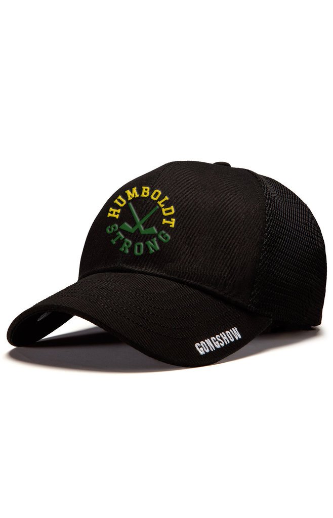 GongshowGear's tweet photo. 100% of the profits from this hat will be donated to the families of the Humboldt Broncos involved in the terrible junior hockey bus crash yesterday. Our mission is to always give back to the game - purchase here: https://t.co/uF5poS7cjf #HumboldtStrong https://t.co/Oq444deIEq