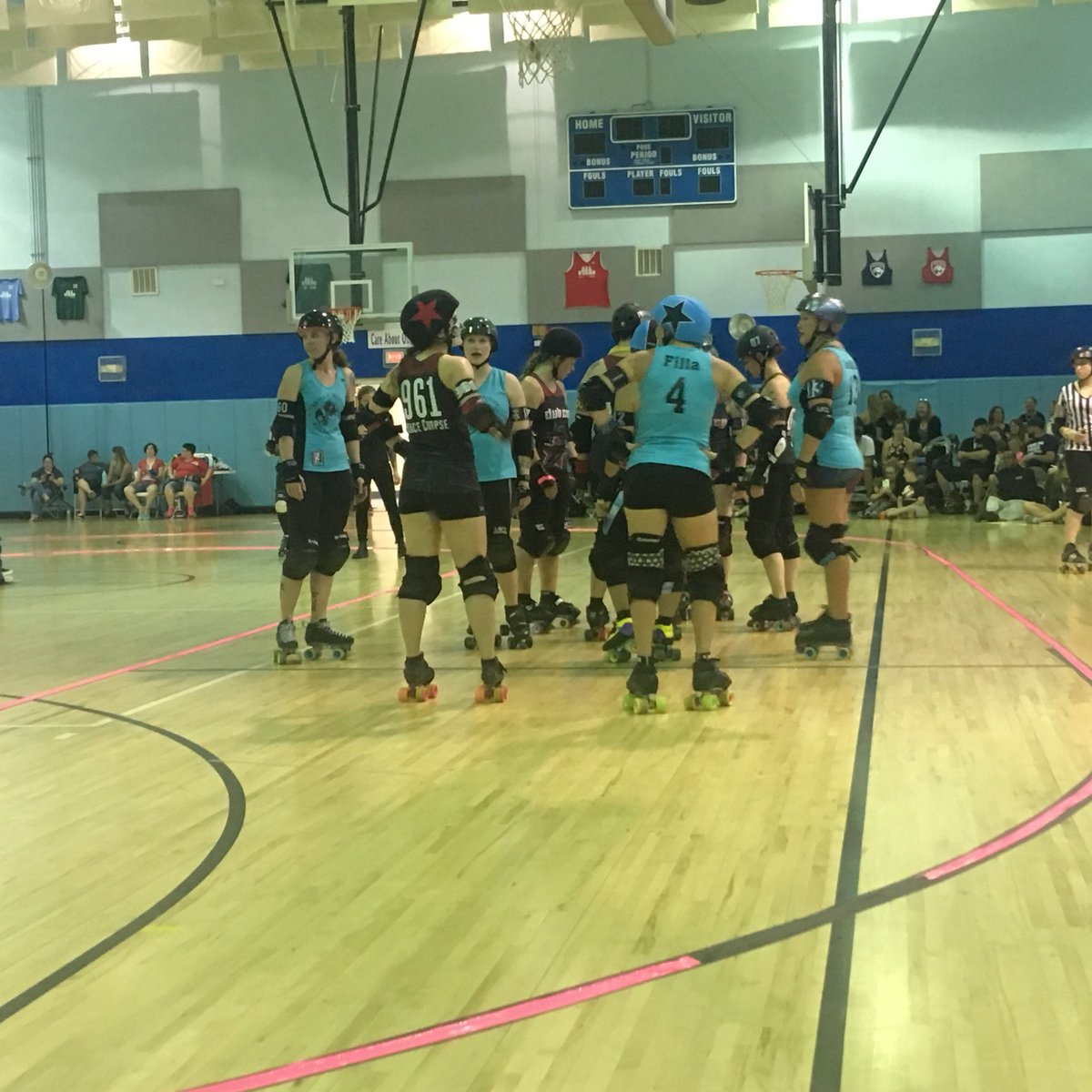 First whistle coming up! #letsdothisMRRG #rollerderby