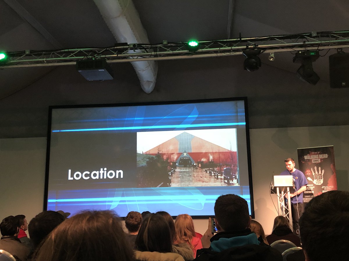 MemOfThorpePark's tweet photo. Wow that was an incredible night @THORPEPARK thanks for inviting us to talk at eXpo:/ 2018. Not just the one, but three talks from us in the end. Photo c/o @ThorpeParkMania . #eXpo2018 #xnowayout #kidsstuffnot #twdtr https://t.co/hahtlSALpD