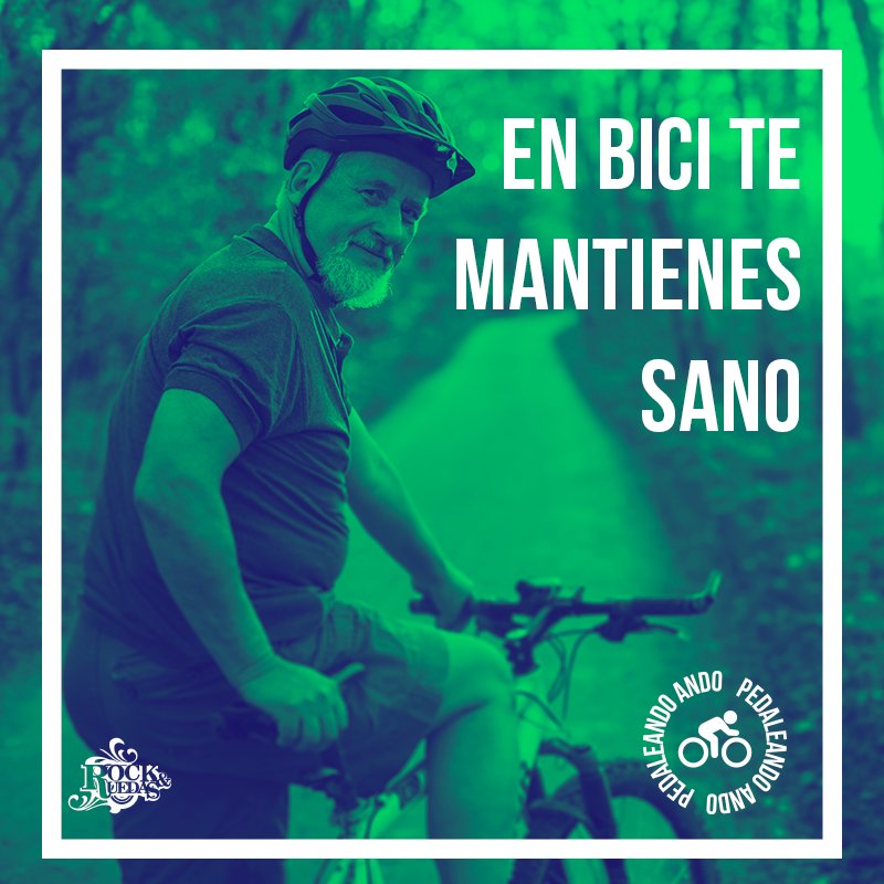 En bici te mantienes sano. #PedaleandoAndo    bycit.com