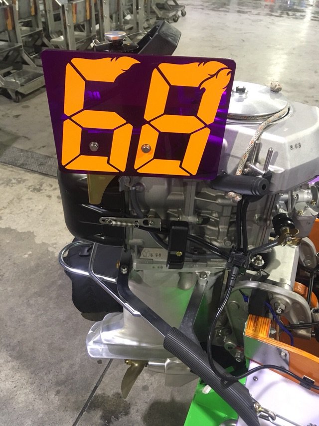 競艇プレート 今節よりオレンジモーター始動！！全モーター中2連対率上位6基は