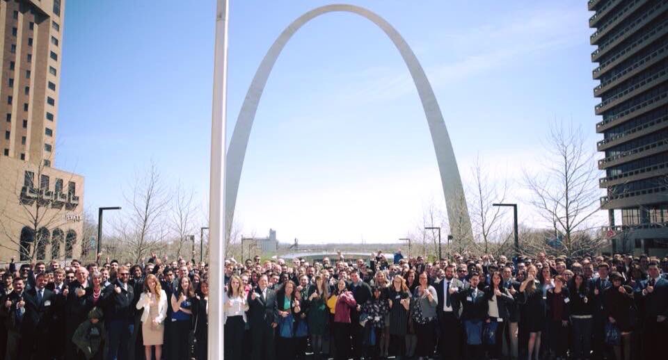 Maloney's tweet photo. That’s a wrap! 489 activists trained in St. Louis today... the second largest training event in @YALiberty history. This is how we #MakeLibertyWin https://t.co/DxZ9FkohyL