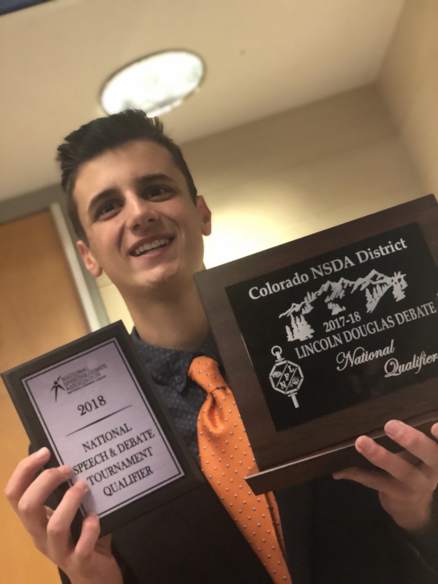 CVHS_Debate's tweet photo. Trey Wagnon is officially headed to Nationals in Lincoln Douglas debate! Be sure to congratulate him on Monday. #FLbound https://t.co/65AYD2KjO7