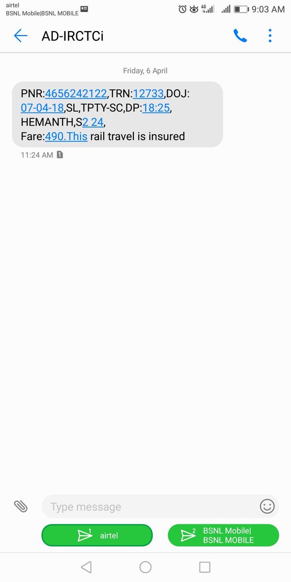 hemantvkumar's tweet photo. @RailMinIndia @PiyushGoyal @PiyushGoyalOffc I was forced to pay fine of RS 260/- for taking an MMTS train from Secunderabad to Hi-tech city even though I had a confirm ticket (PNR : 4656242122), Ideally it is valid for suburban travel. I demand an apology for inconvenience caused https://t.co/4BnTESIRyT