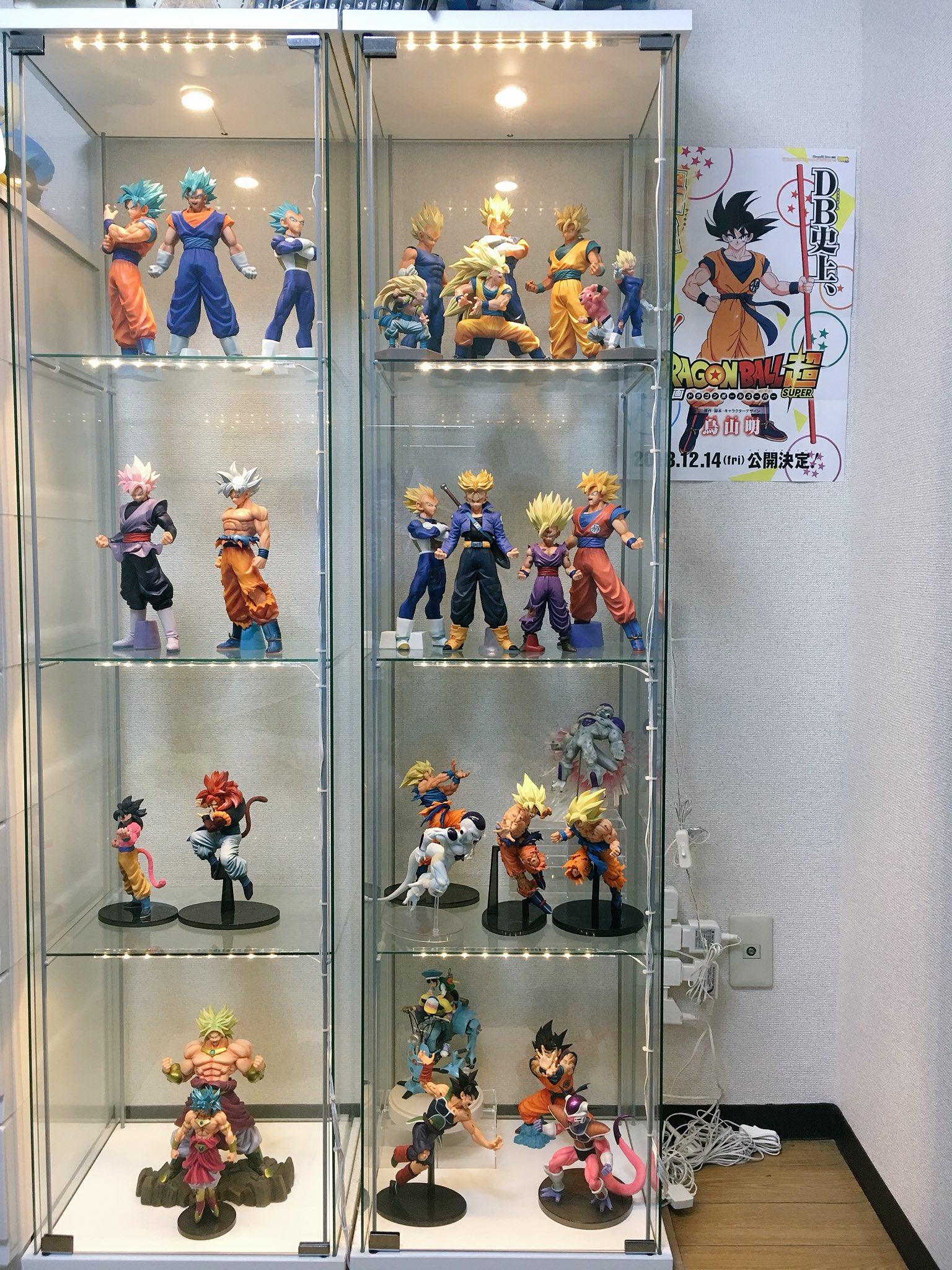 かわいい Grandista ベジータ ショーケース コレクション アクリル Led照明 展示ケース フィギュアケース 専用 マンガディメンションズ 二次元彩色 ベジータ Labelians Fr