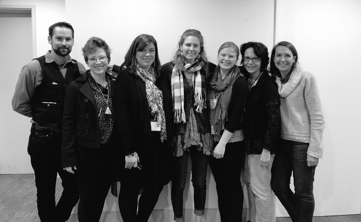 sfaapodcasts's tweet photo. The #sfaa2018 #podcast team: Kenneth Saintonge, @sopow_kitty, @betholland, Claire Deahl, @andie_semlow13, @GigiTaylor, Jodi Williams, chair. @SfAAnthro @UNTanthropology https://t.co/vLOHZg5pUz