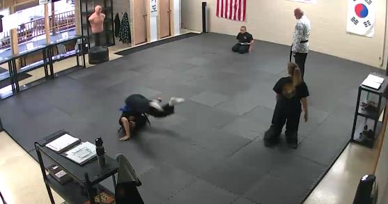 Youth program, learning to roll.