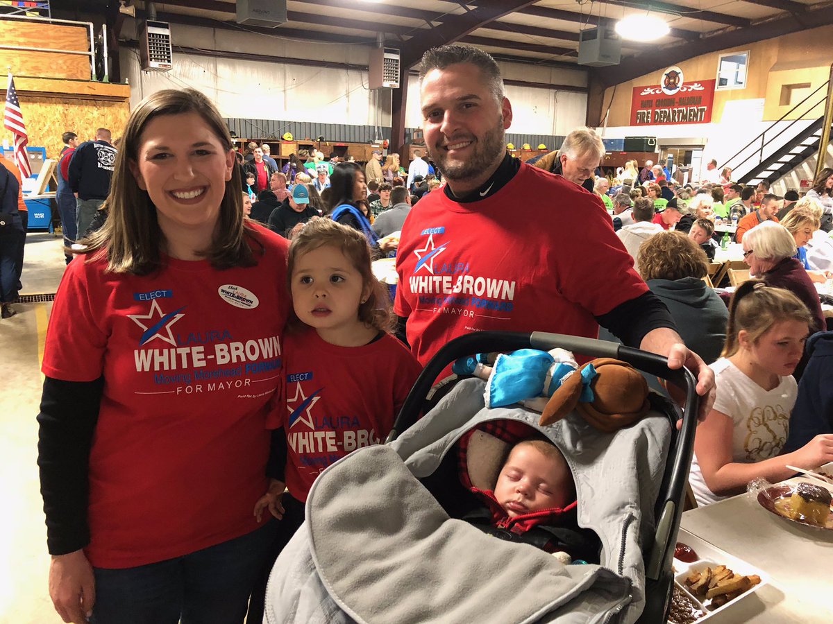 LWB_Mayor's tweet photo. Great night spent at Haldeman Hayes Crossing Fire Dept Fish Fry. We made it a campaign family affair! #fishfryseason #MovingMoreheadForward https://t.co/hyx0NcPBUi