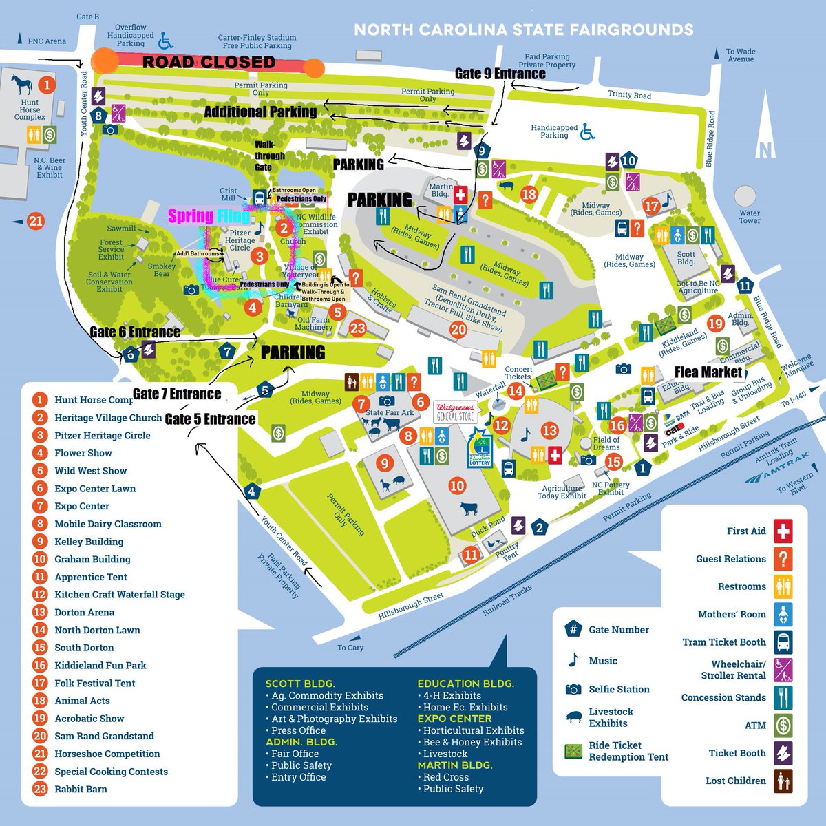 K9SpringFling's tweet photo. So where exactly at the NC State Fairgrounds is Unleashed's 5th Annual Spring Fling? And where should you park??

Take a look at this little NC State Fair map we drew directions on. We hope it helps! And if you have any questions, please ask!

#k9springfling #unleashedspringfling https://t.co/MxxePRHIpe