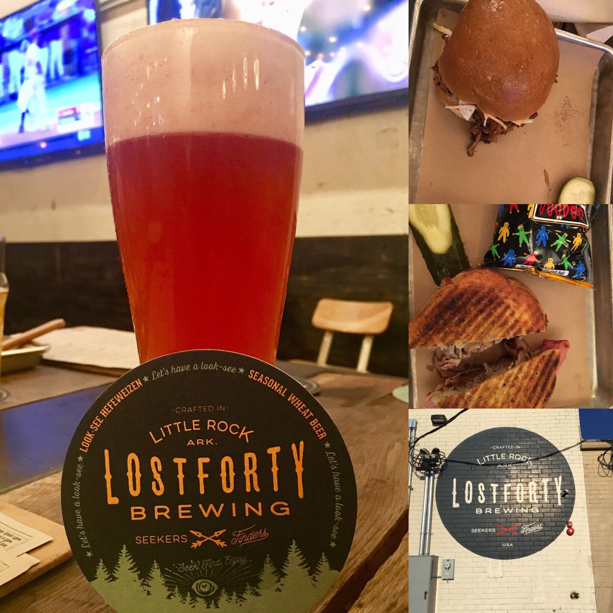 AltTravelBlog's tweet photo. Continuing our #NationalBeerDay celebration @lost40beer with brews and #Arkansas bbq @DowntownLR #alttravel #LITcity #drinklocallr https://t.co/WB0YprRdeI