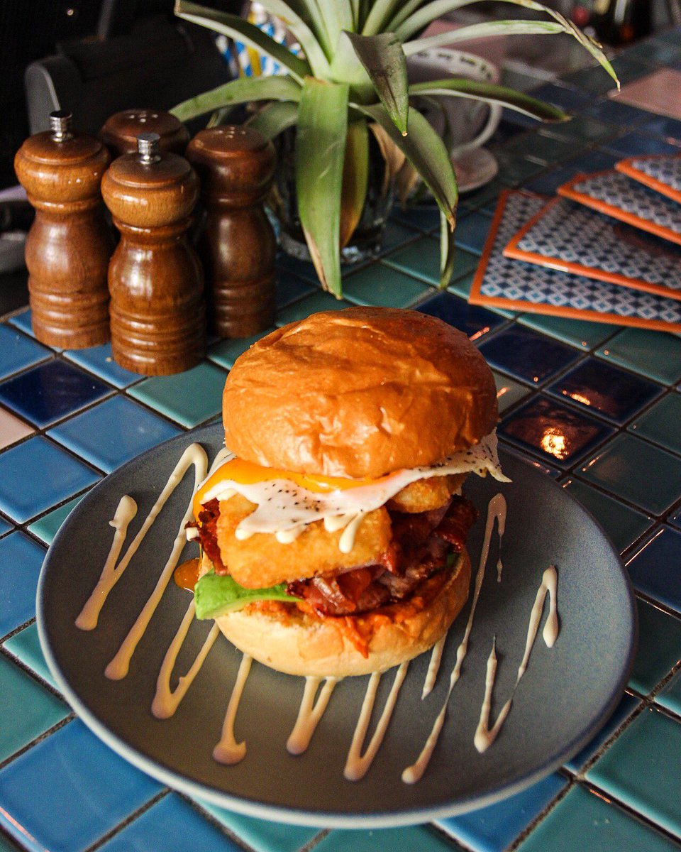 SBKSydney's tweet photo. Perfect start to the day...☕️ 

SBK BREKKIE BURGER with Avocado, Tomato relish and a HASH-BROWN 🙌🏼 #SBKSydney https://t.co/4kaW5TCoqj