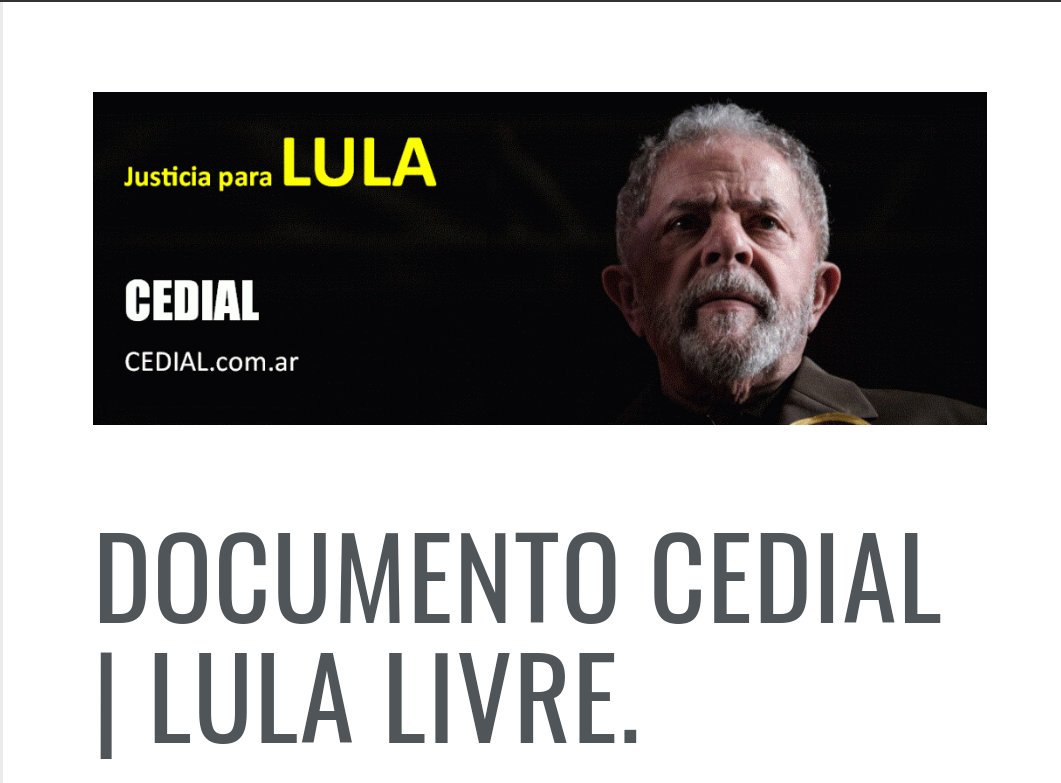 elcedial's tweet photo. También en Brasil los sectores acomodados organizan un camino que comienza en una investigación periodística falaz que luego es retomada por algún fiscal cómplice, desde donde se judicializa a los sectores políticos opositores.
https://t.co/rBtcy96fHk https://t.co/AHX7awboo5