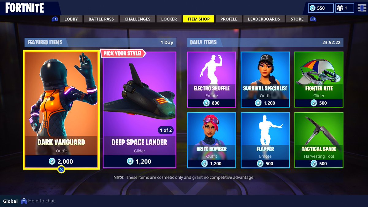 KARNAGEclan's tweet image. 🤖NEW DARK VANGUARD AND SPACE GLIDER GIVEAWAY!🚀

🛰ENTER NOW!🌌 - 
1. Follow @KARNAGEclan 
2. RETWEET

Easy.

Winner chosen tomorrow 4/8! Good luck, you monsters. #FortniteBR #Fortnite