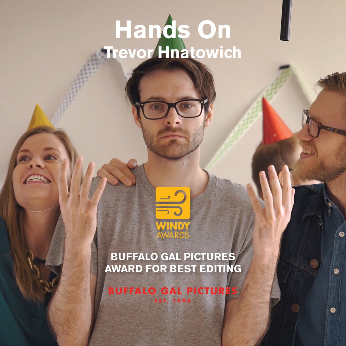 WinnipegFilm's tweet photo. The @BuffaloGalPics Award for Best Editing goes to @thnatowich for Hands On! #windys2018 https://t.co/npHgveODUo