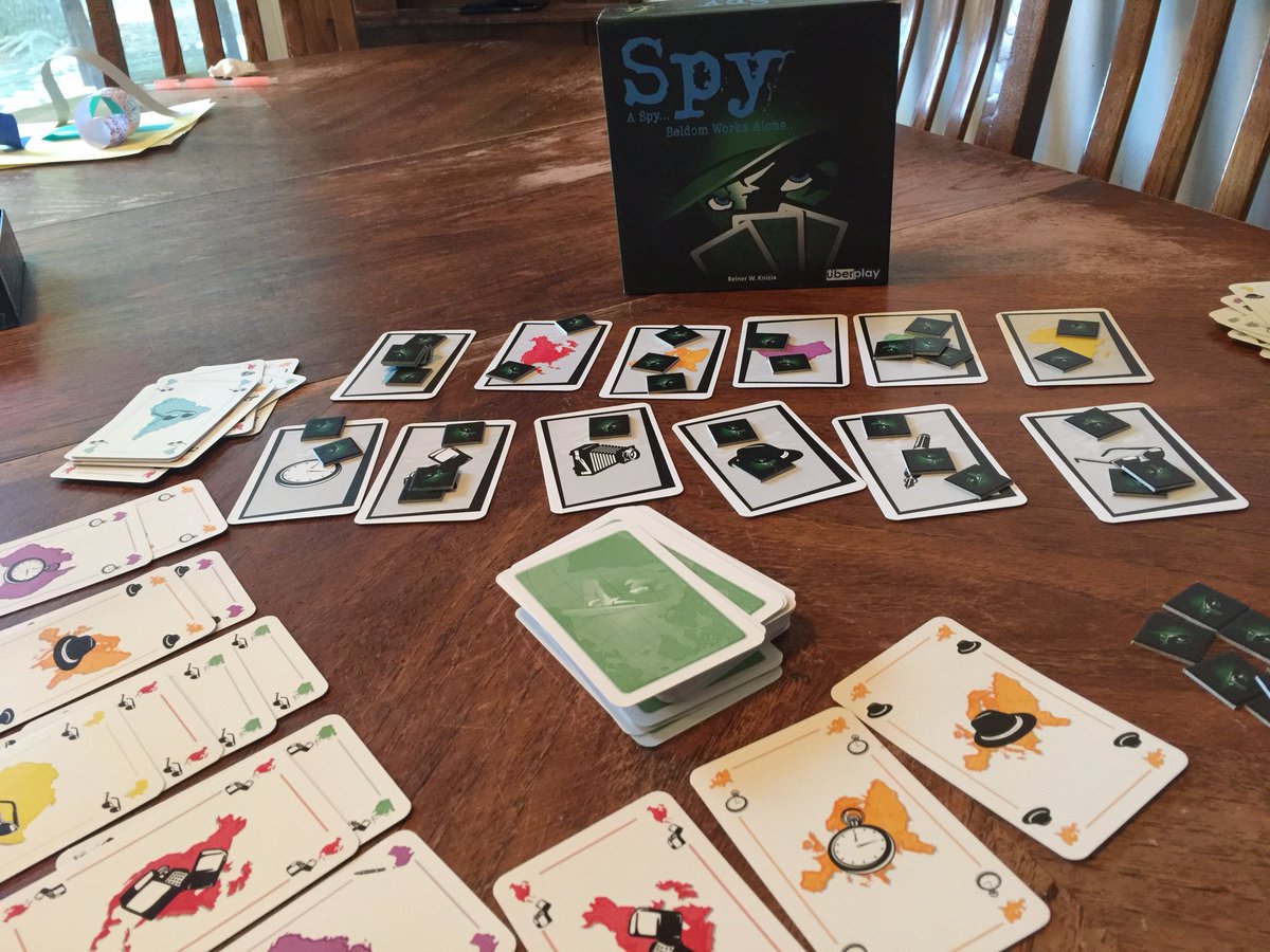 GeekMyGames's tweet image. Playing spy for the first time. Surprised at how much I liked it. Easy to learn but more strategy than I anticipated. I might have to do a review on this one.    #BoardGames #spy #uberplay