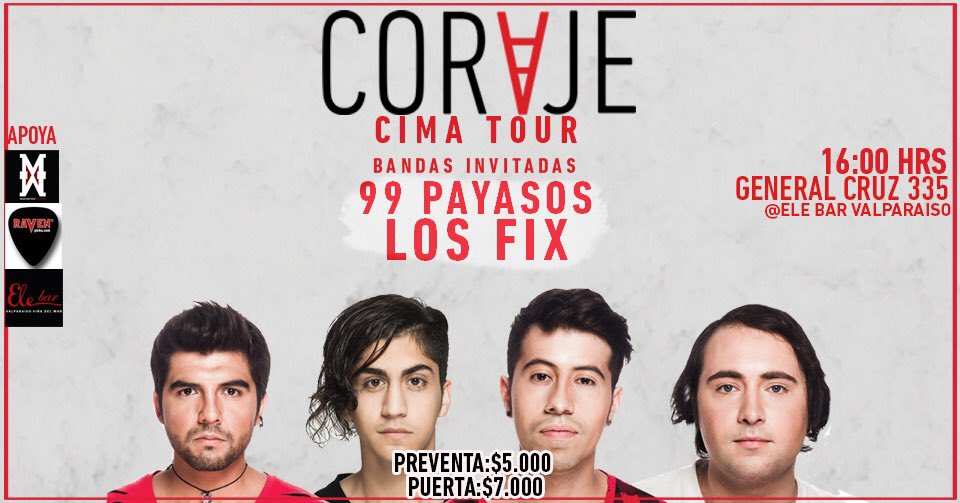 CORVJE's tweet photo. Se nos viene la primera fecha del #cimatour en @elebarvalpo este 28 de abril! https://t.co/3OQWWQjC06