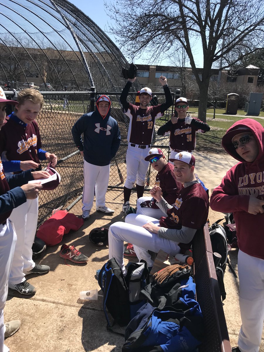 LUC_Baseball's tweet photo. ⚾️We played two great games today. We got the W ‼️in the first game, final score 6-5. 💥Unfortunately took a harsh defeat in the second, final score 18-9. We still have one more chance tomorrow at noon and we hope to really pack the punch!👊🏼 https://t.co/pDc4p0FdBM
