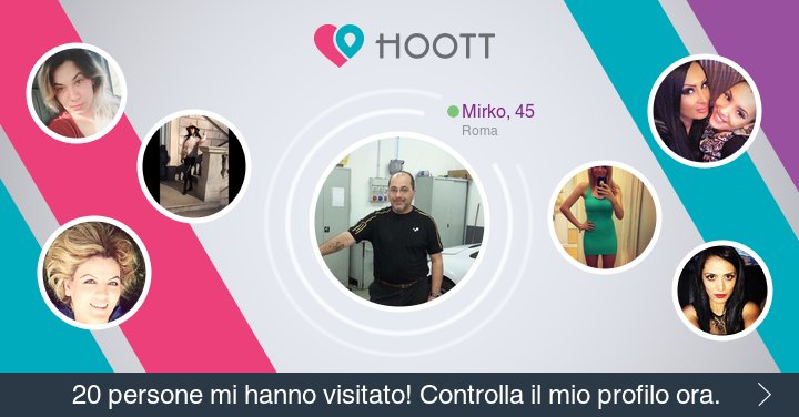 #HOOTTapp Ho nuovi amici. Visita il mio profilo! Hoott la tua vita! goo.gl/jPUaB0