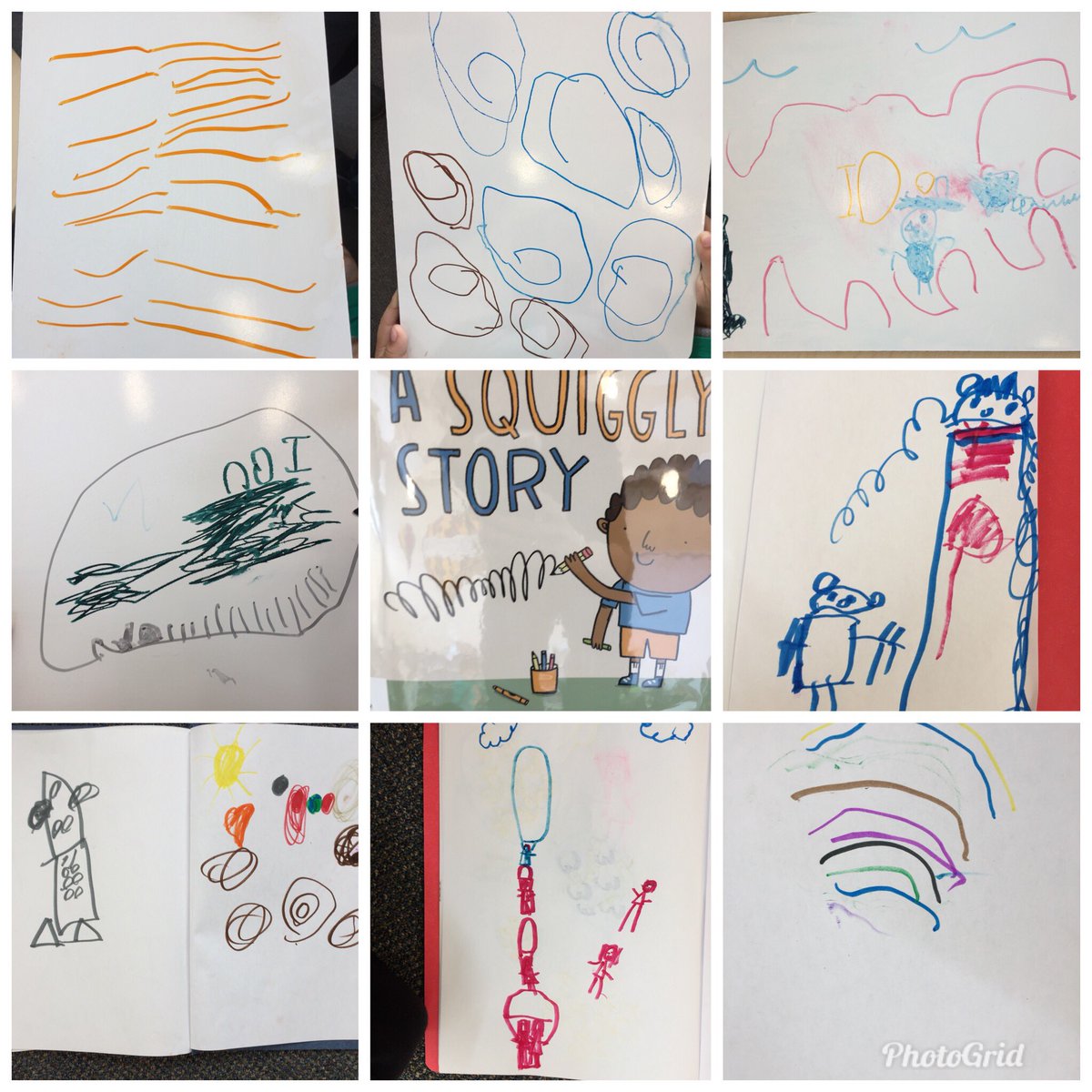 JennCampbell27's tweet photo. Making our own squiggly stories with @LynxLibrary1 #picturewriting https://t.co/dX3aFyhgh2