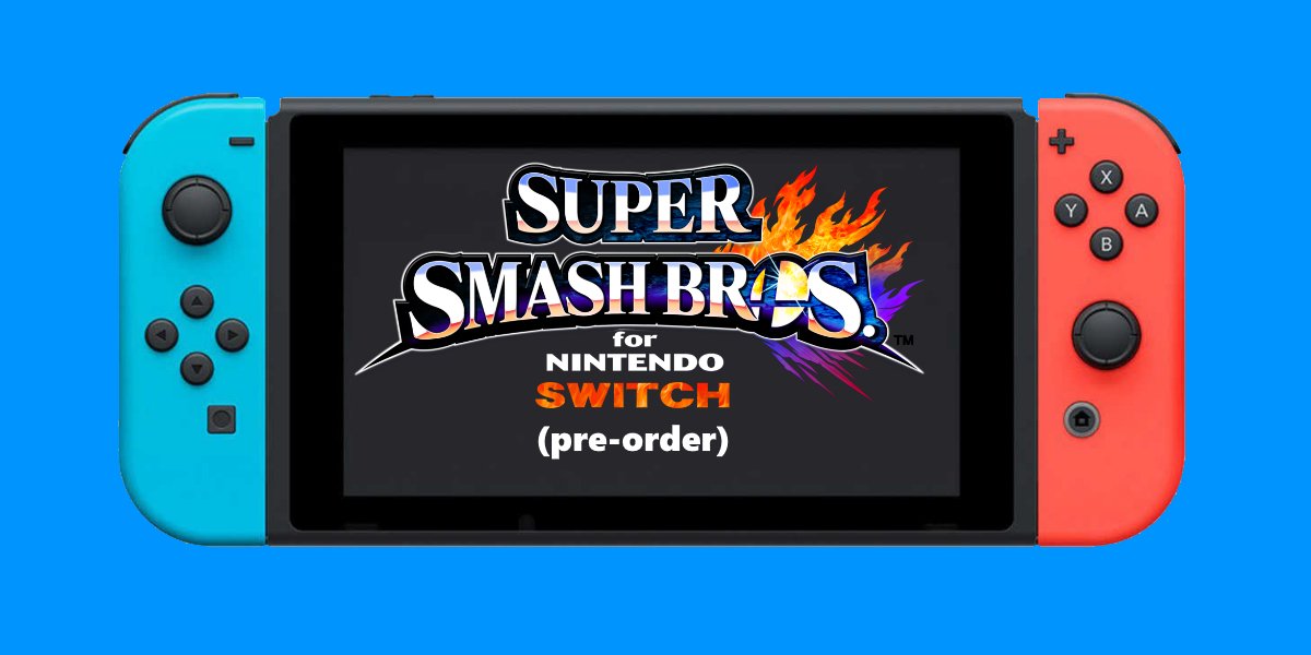 SuperSmashCon's tweet photo. We're continuing our daily prize countdown to the opening of #SSC18 Reg! 

Be the first to know when we open here: https://t.co/6uJGEyNBFA

Today's prize? Smash Bros for Nintendo Switch (Pre-Order)! RT to enter! https://t.co/zm1Pk0qBZj