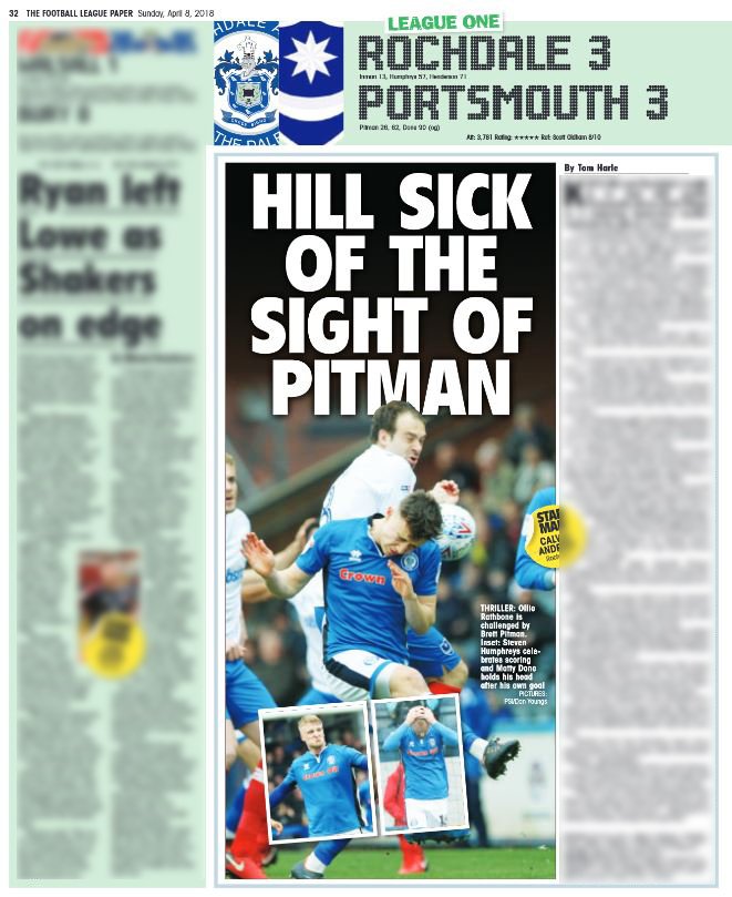 ProSportsImages's tweet photo. PUBLICATION: Pictures in @TheLeaguePaper for @AndyWalterPhoto @DySporting and @RPPgarylea working for #ProSportsImages. https://t.co/VOQwLV0nGz