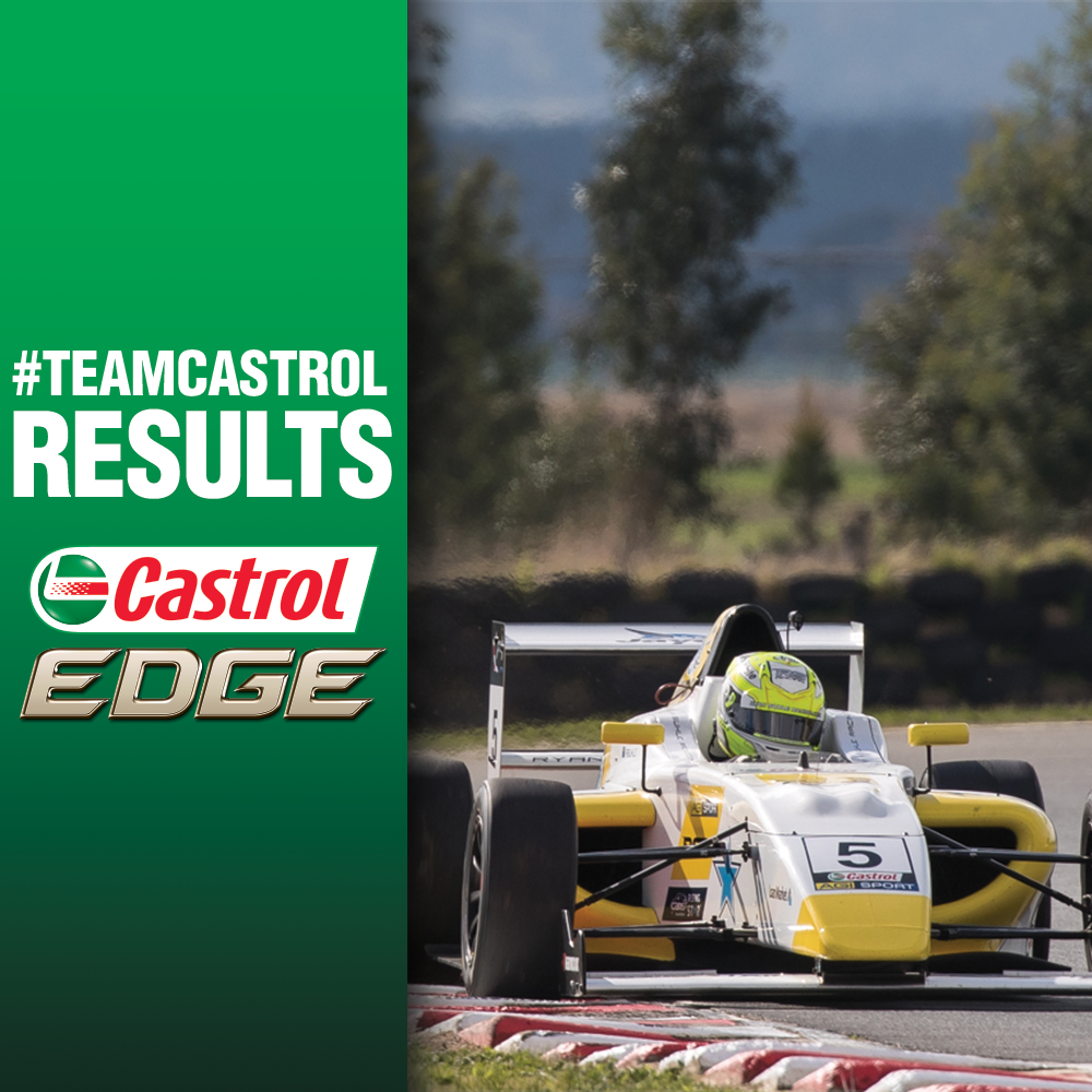 CastrolRacingAU's tweet photo. Results from Race 2 of the Castrol-supported @Formula4AU in Tasmania:

1. Suhle
2. Shields
3. Love
4. Hughes
5. Tones
6. Walls
7. J Smith
8. T Smith
9. Astuti
DNF Ojeda

#CastrolEDGE #F4AU https://t.co/vq1ys4Cde8