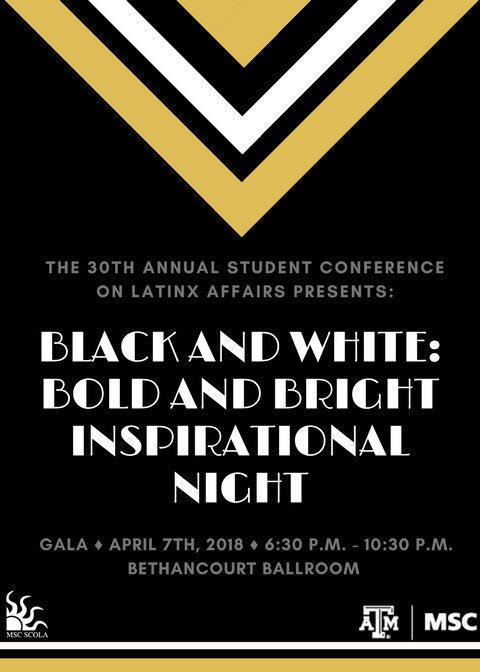 tamu_scola's tweet photo. Closing out #SCOLA2018 with our annual gala!
It’s time to dance the night away! 💃🏽🕺🏽 https://t.co/AgL8g4n3kP