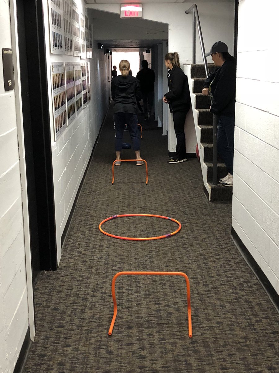 STCYouthTeam's tweet photo. Indoor hallway practice! #creativecoaches @ShockerTC https://t.co/TUmG2H04oP