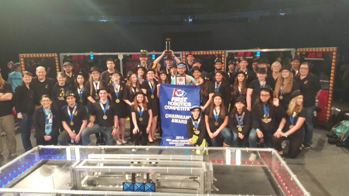 FRC4125's tweet photo. The PNW Regional Championship was so much fun! Great job to all teams here! Our FIRST Power Up quest is not over yet, we’ll see all who qualified in Houston. #OMGrobots #PNWFIRST #honored #congrats2557and4911 https://t.co/sjS3cbYgZ7