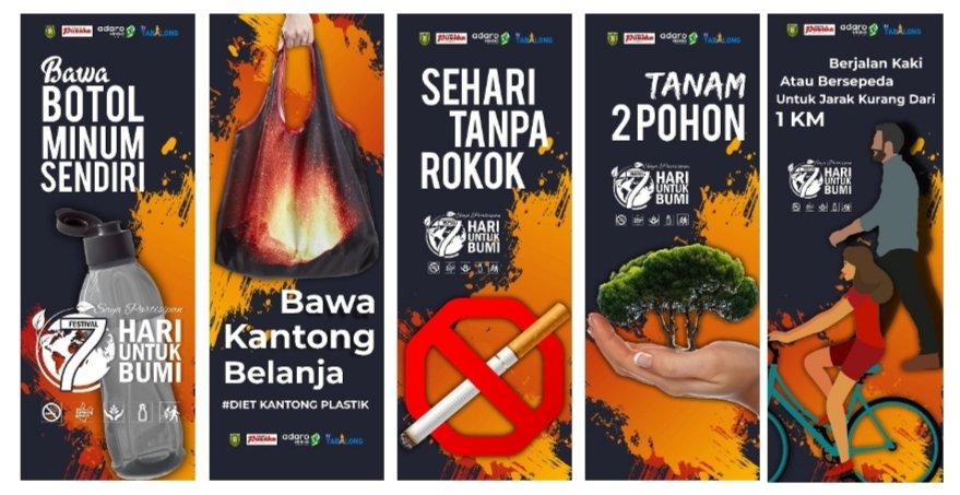 Mari bergabung melakukan ini semua selama 7 hari (16-22 April 2018). Kami menyebutnya Festival 7 Hari untuk Bumi. #7daysforearth #7hariuntukbumi