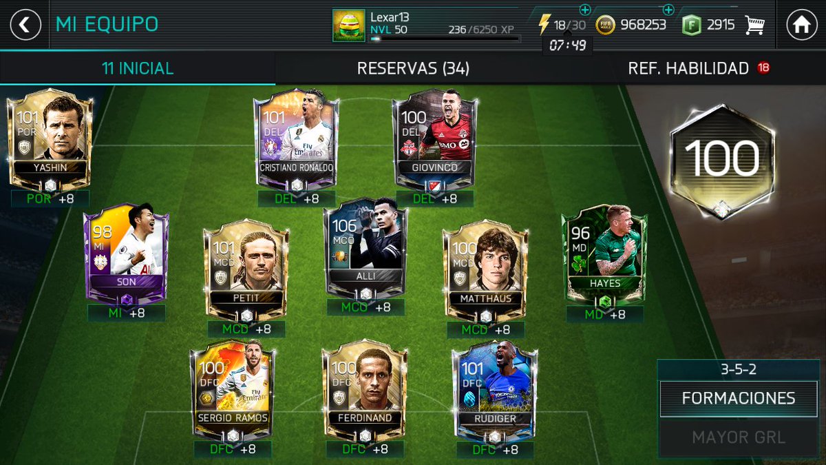AndersonVDLC's tweet photo. Como quedo mi plantilla con este crack #Mathaus @tutiofifa https://t.co/SAsdVwHT5S