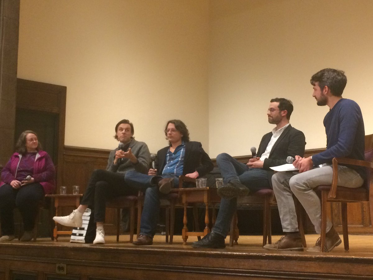 Final panel of EFFY happening now with New Haven locals Lori Martin, Austin Bryniarski, Steve Werlin, and Greg Grinberg
<a href="/YaleWHC/">Whitney Humanities Center (@yalewhc.bsky.social)</a> <a href="/foodrescueUS/">Food Rescue US</a> <a href="/shwerlin/">Steve Werlin</a> @ysfp