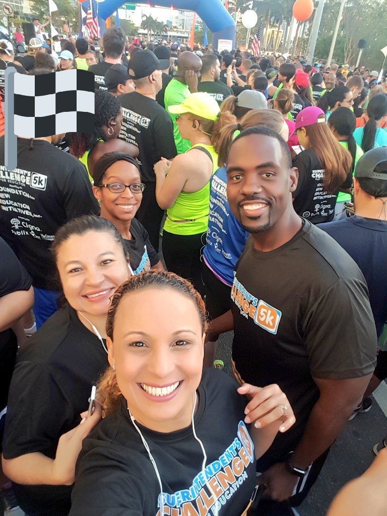 CandidaGil21's tweet photo. What a Day!...Superintendent 5K with  Leslie and we made it to the end. I'm exhausted but worth it for the cause. Can't wait til next year.  #miamicao #MiamiSup5K #fswskyway https://t.co/UGBjAODMTh