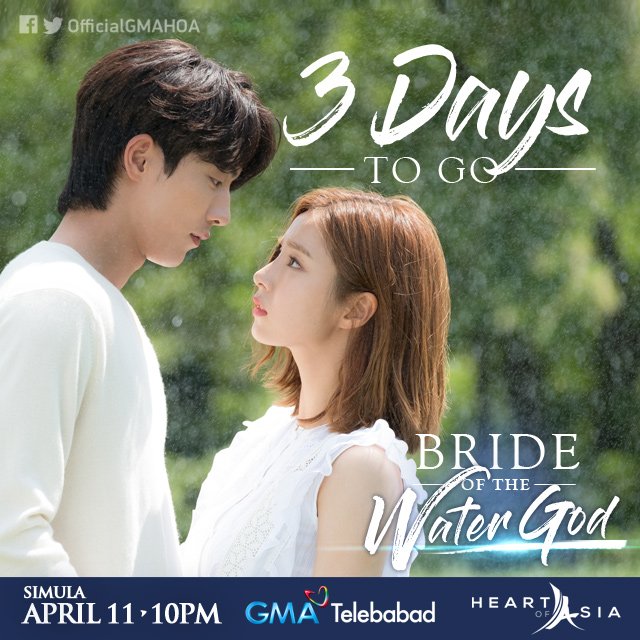OfficialGMAHOA's tweet photo. 3 days na lang, pakikiligin na tayo nina Habaek at Lara!

#BrideOfTheWaterGod, ngayong April 11 na sa GMA Heart of Asia! https://t.co/q9bTmVRuEe