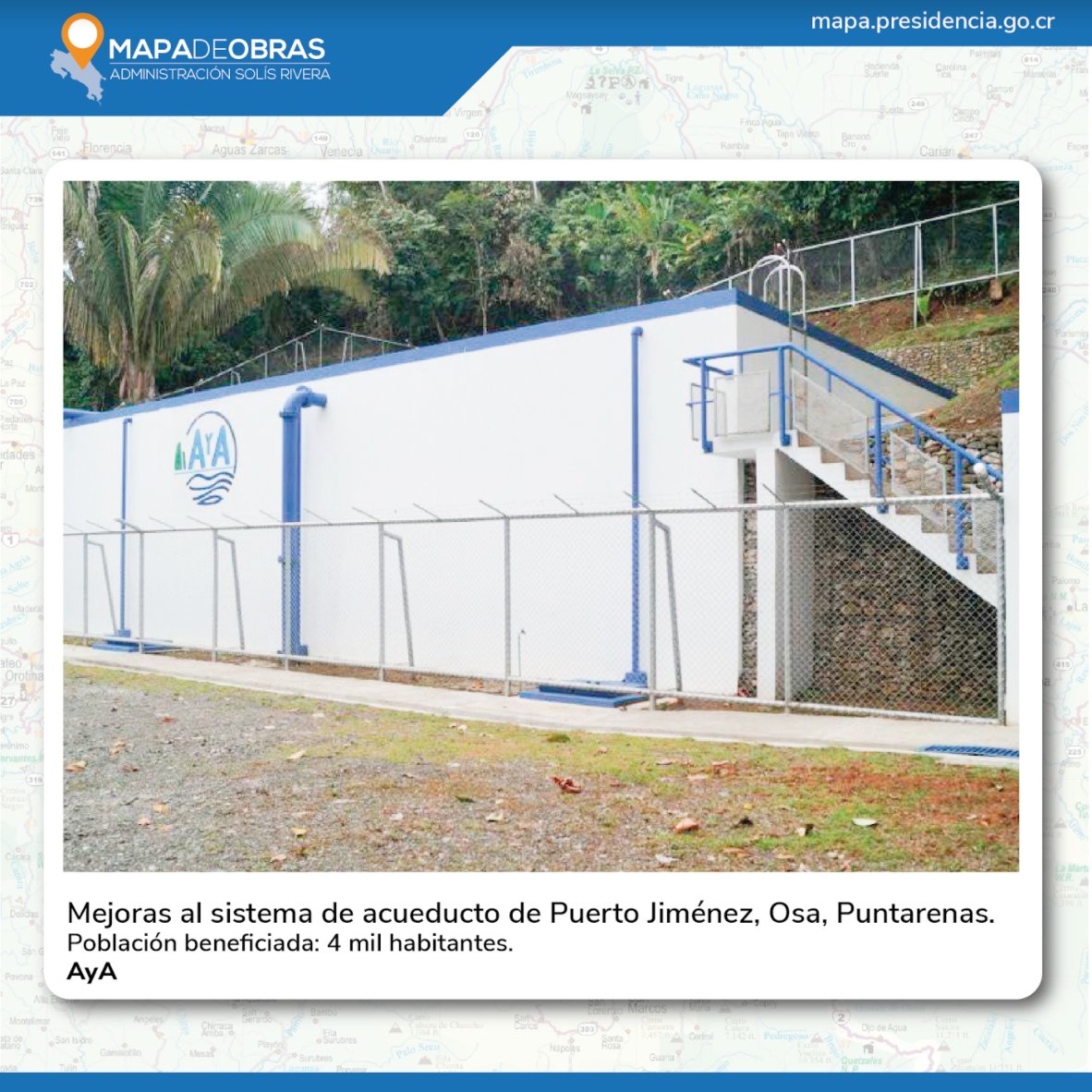 presidenciacr's tweet photo. Más de 1400 obras financiadas por los costarricenses pueden ser constatadas en el #MapaDeObras. → https://t.co/nMnpF0JgUo https://t.co/b7ddrjFAE5