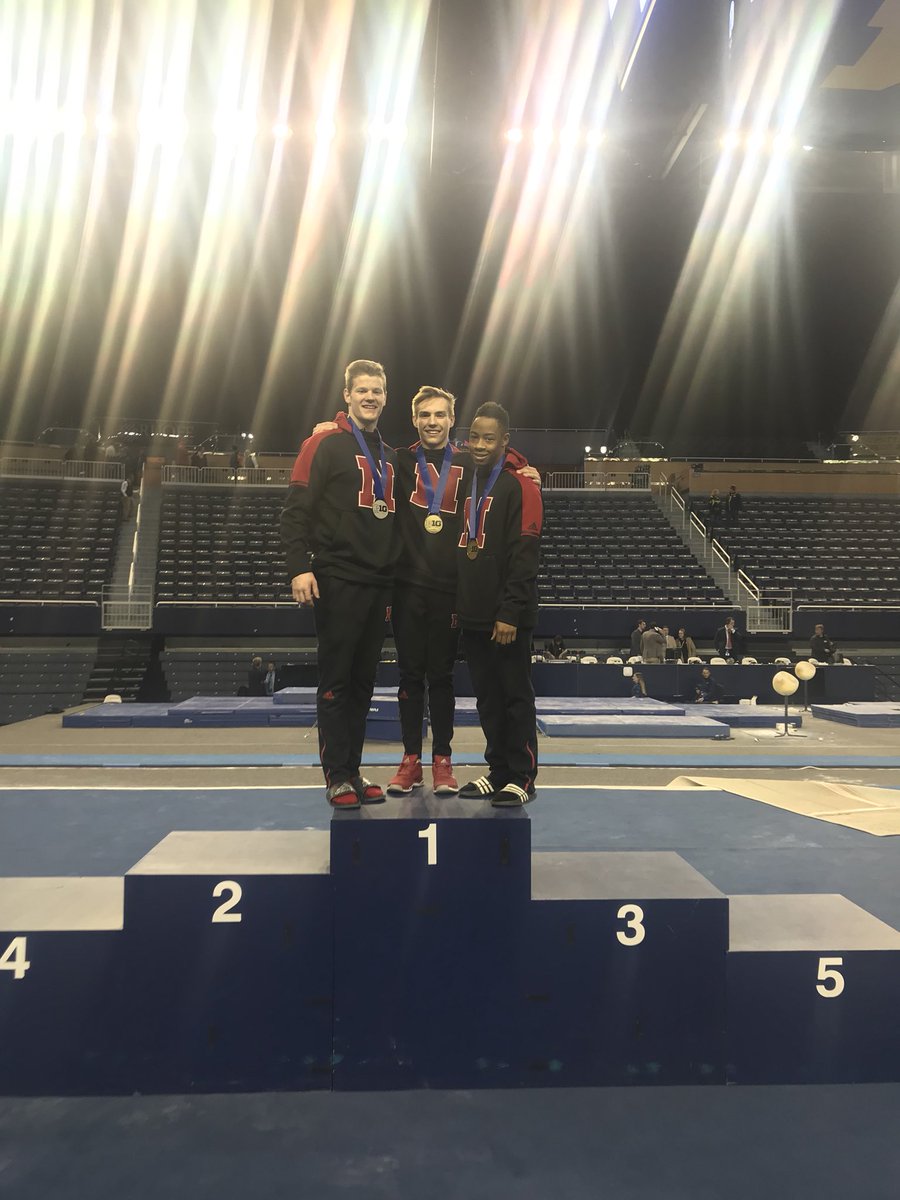 HuskerMGym's tweet photo. 1, 2, AND 3? That sounds good to me #B1G #GBR #NTheMoment https://t.co/Emp3Z6B4PL
