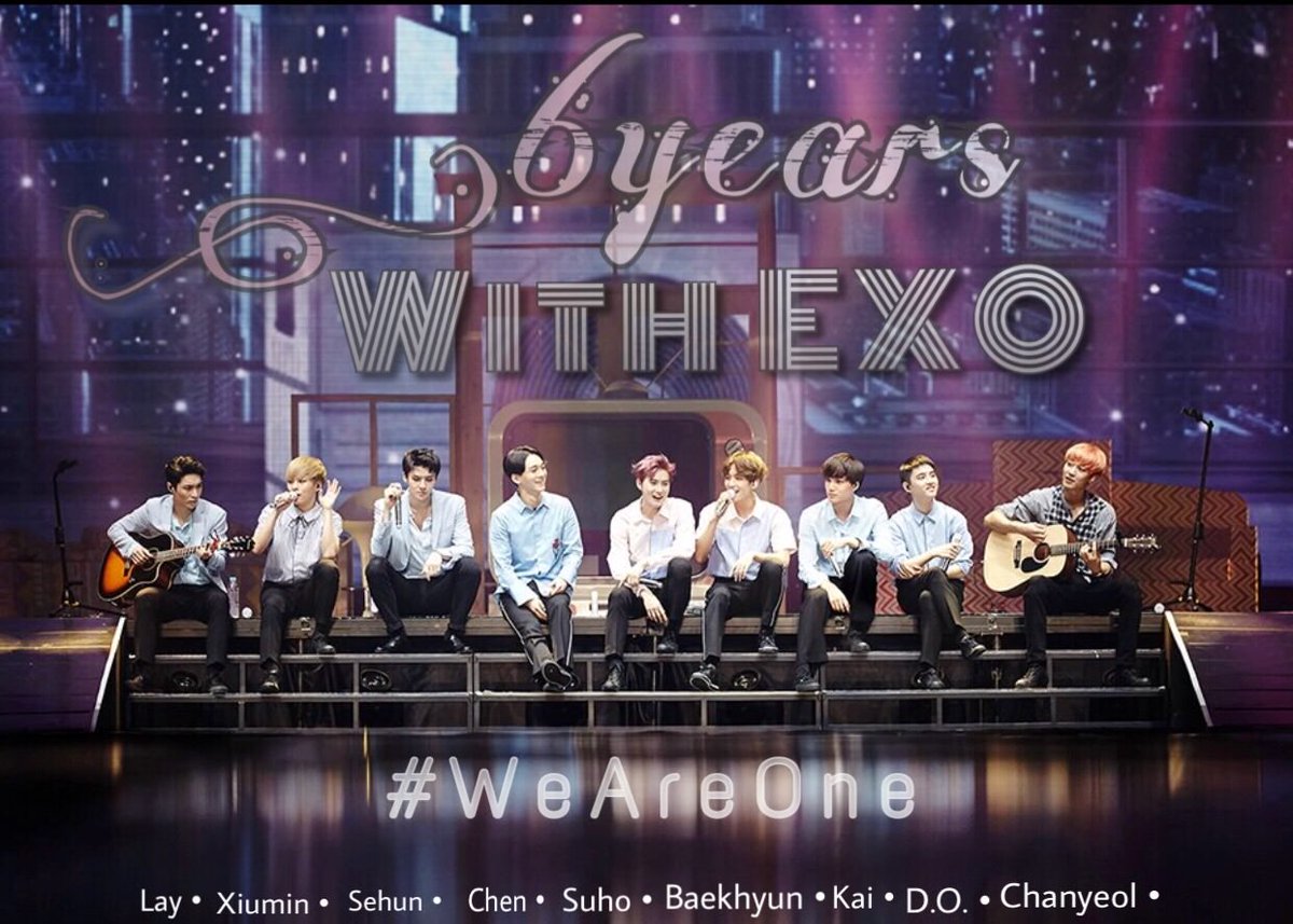 KimuSoku's tweet photo. #6YearsWithEXO

#weareoneEXO

#EXOL https://t.co/JjNPUDUz2T