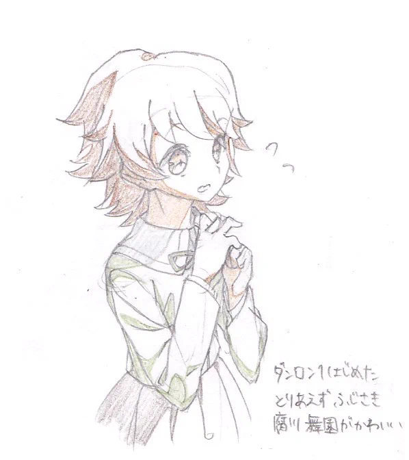 ダンガンロンパ遊びながらプレイ日記代わりに描いてたらくがき 2枚目からネタバレ気味 