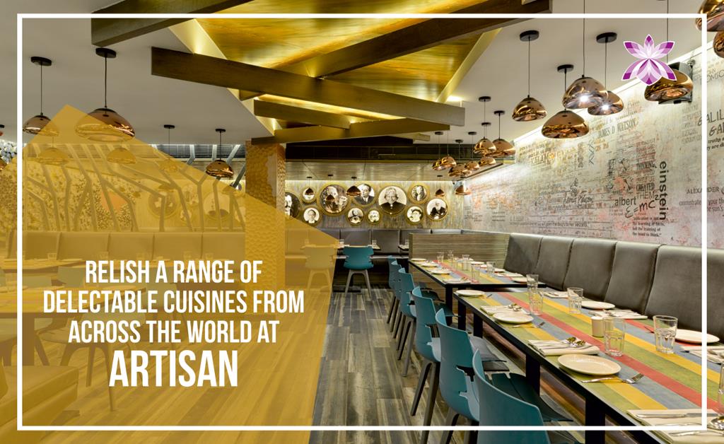 The chefs at ‘Artisan’ prepare dishes with exquisite flavors and showmanship to offer a complete gastronomic experience to the patrons.
#Artisan #RestaurantsinAhmedabad #RegentaCentralAntarim #BestRestaurantsatAhmedabad #AhmedabadRestaurants
