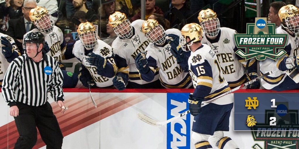 NDHockey's tweet image. 🏒 Stick taps to the 2017-18 Irish hockey team…

☘️ School record 16-game winning streak
🏆 B1G Regular Season Champions
🏆 B1G Tournament Champions
4️⃣ 4th Frozen Four Trip in school history
2️⃣ 2nd National Title game appearance

#GoIrish