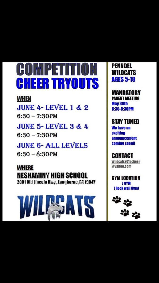 cheerpenndel's tweet photo. Come join us for the 2018-2019 season https://t.co/eLUCevybKW