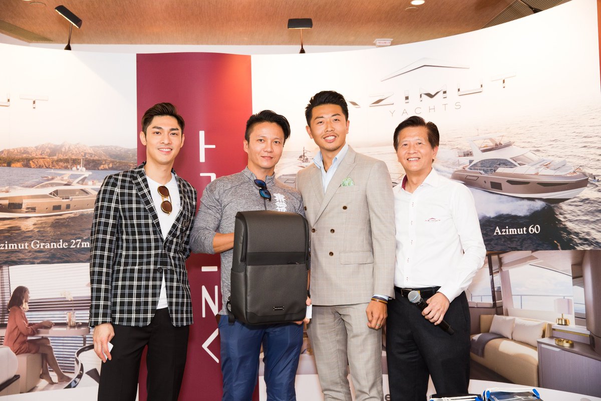 AzimutYachtsHK's tweet photo. Were you at #ClubMarinaCove with us for the #Azimut60 and #Azimut72 premiere event? The all new #Pagani #HyayraBC was participated in our event too!
Met the Masters of Italian Design.
@AzimutYachtsHK #HongKong #Master #ItalianDesign #Italy #GoodTime #Party https://t.co/NarUfyBG2u
