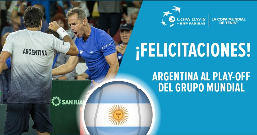 gabifeld's tweet photo. Felicitaciones a todo el equipo de Copa David !! @dieschwartzman @GuilleDuranATP @machigonzalez1 @KickerNico @guido_pella @DanielOrsanic #CopaDavisxFOX #Argentina #Tenis #CopaDavis #TENISxESPN https://t.co/d1y7NrUZWE